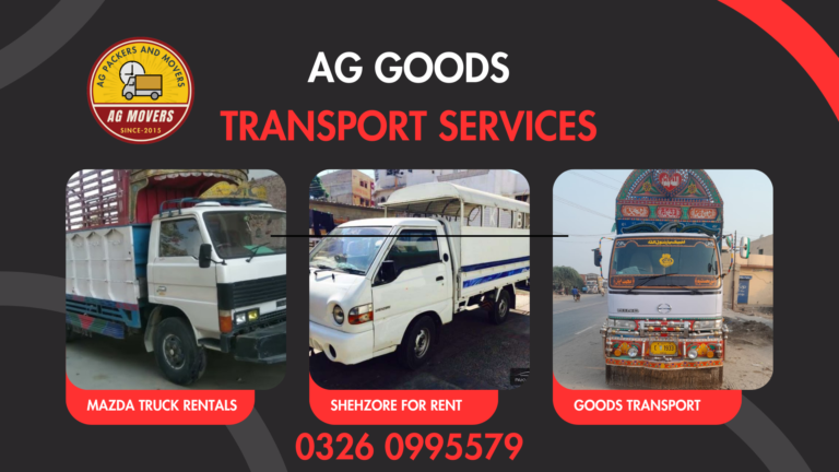 AG Goods Transport Services in DHA Phase 1 Lahore